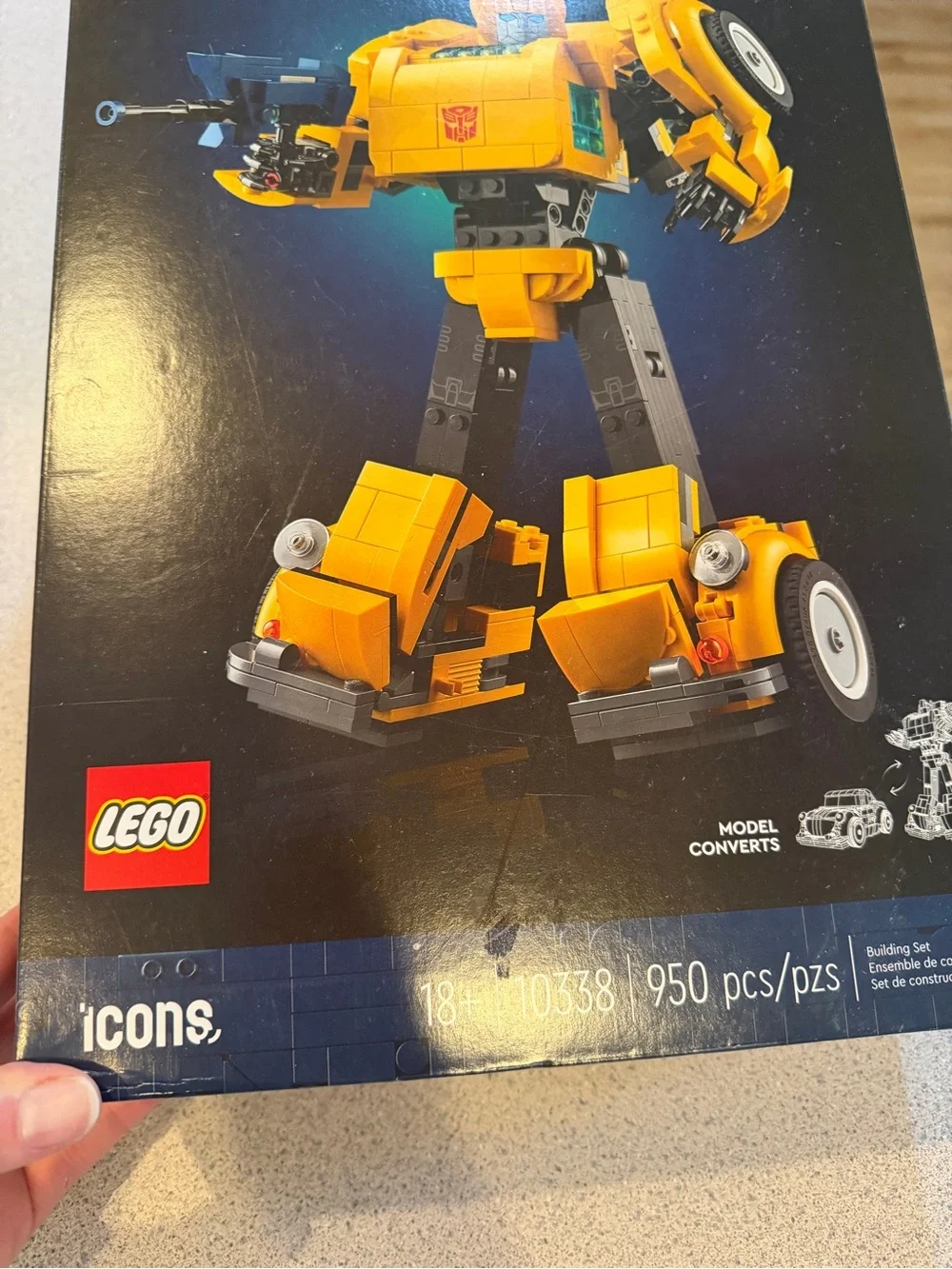 New Lego icons Transformers BUMBLEBEE 2-in-1 Model Converts Building Set 10338
